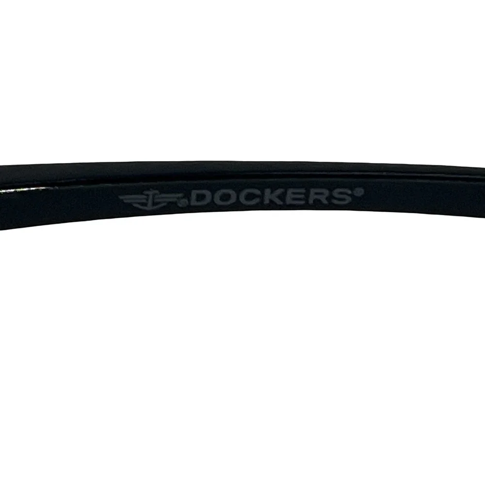 Dockers Men's Wraparound Sport Sunglasses Gray Lens Gunmetal Semi-Rimless